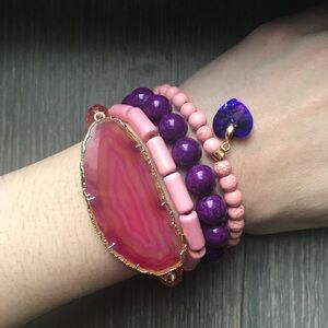 Natural bracelets with crystal Swarovski